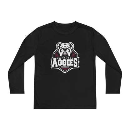 Youth Long Sleeve Tee \ Hamilton Aggies Football \ HAF2
