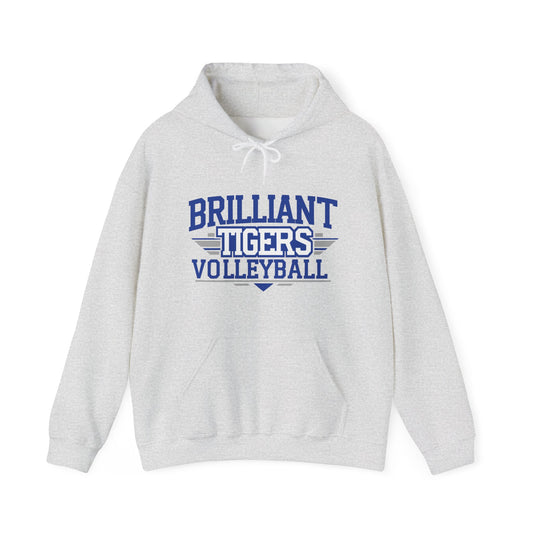 Adult Hoodie Sweatshirt \ Brilliant Tigers Volleyball \ BTV2