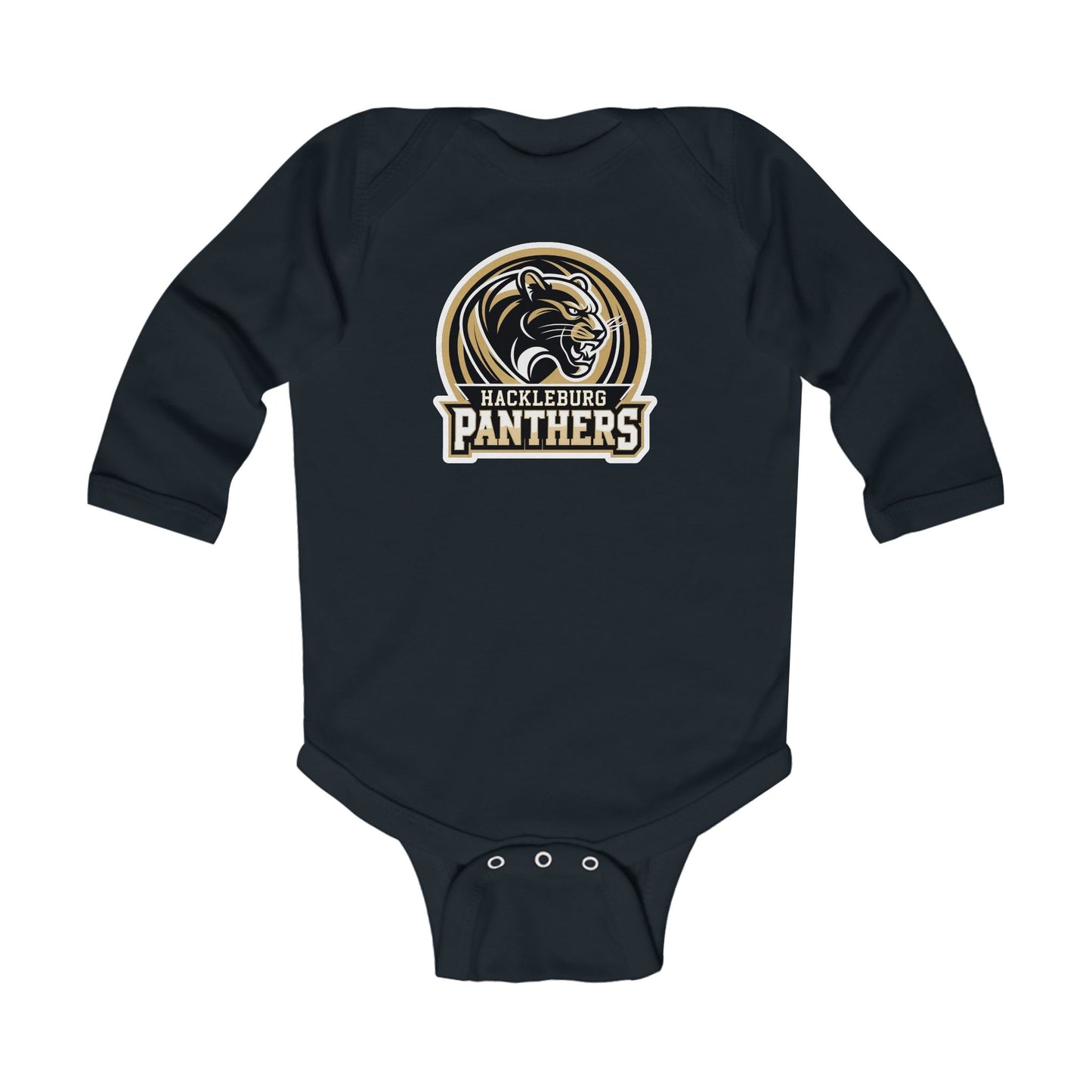 Long Sleeve Baby Bodysuit \ Hackleburg Panthers \ HP2