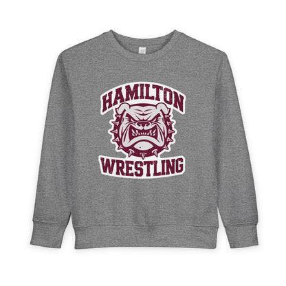 Toddler Crewneck Sweatshirt \ Hamilton Aggies Wrestling \ HAW2