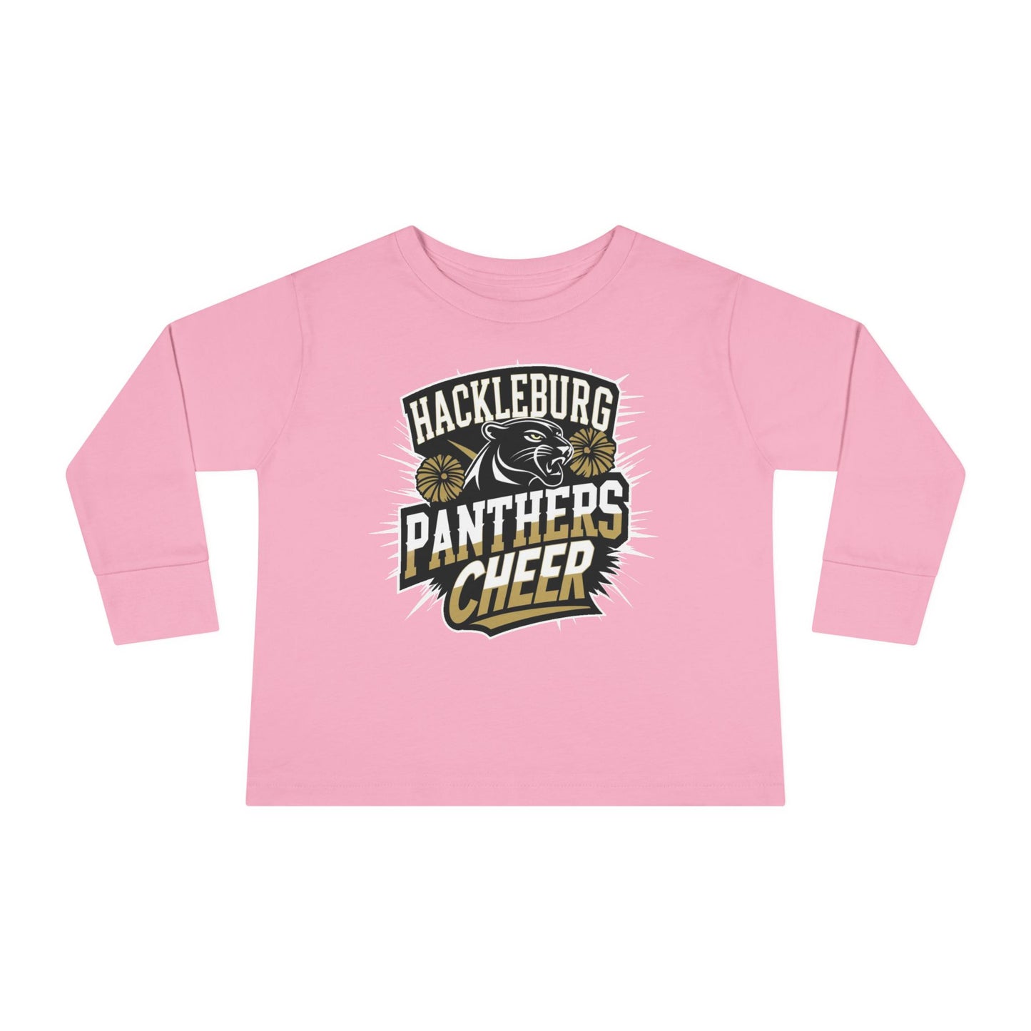 Toddler Long Sleeve Tee \ Hackleburg Panthers Cheer \ HPC1