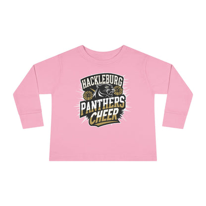 Toddler Long Sleeve Tee \ Hackleburg Panthers Cheer \ HPC1