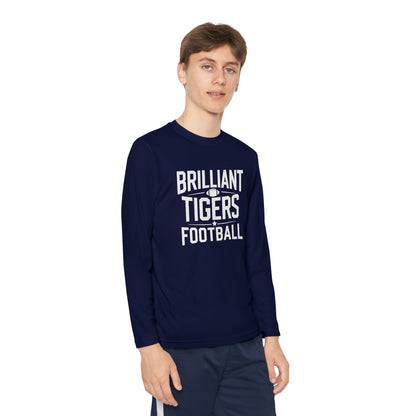 Youth Long Sleeve Tee \ Brilliant Tigers Football \ BTF1