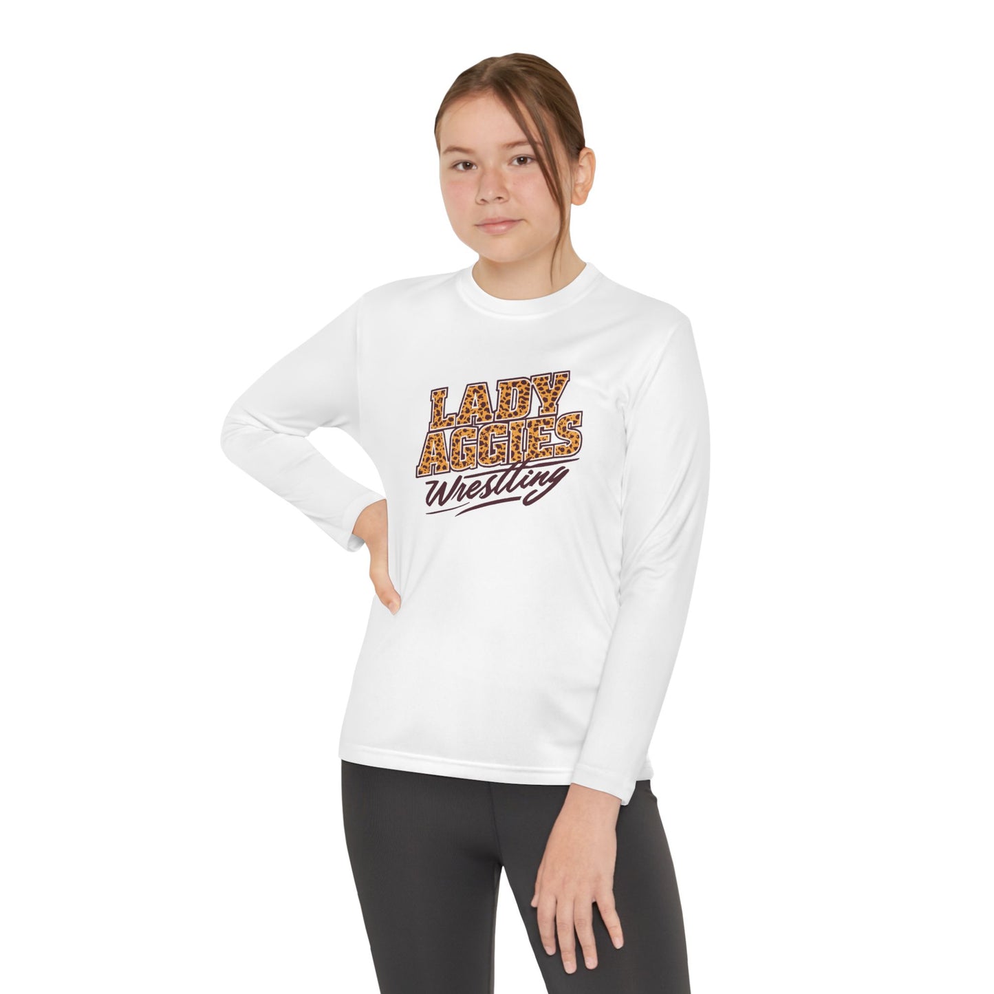 Youth Long Sleeve Tee \ Hamilton Aggies Wrestling \ HAWG3