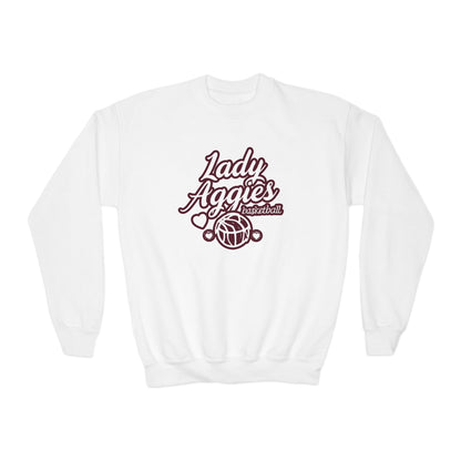 Youth Crewneck Sweatshirt \ Hamilton Aggies Basketball \ HABBG2