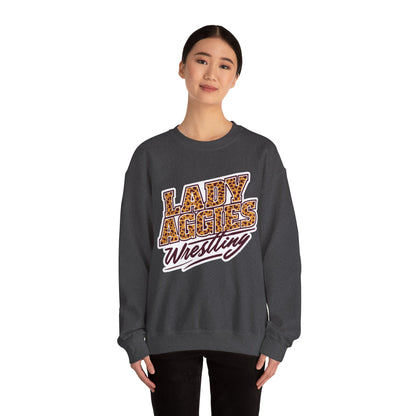 Adult Crewneck Sweatshirt \ Hamilton Aggies Wrestling \ HAWG3