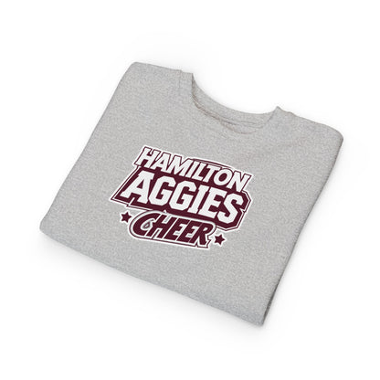 Toddler Crewneck Sweatshirt \ Hamilton Aggies Cheer \ HAC1