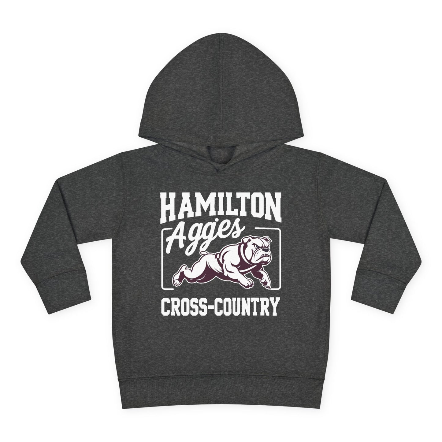 Toddler Hoodie Sweatshirt \ Hamilton Aggies Cross-Country \ HCC2