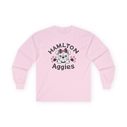 Adult Long Sleeve Tee \ Hamilton Aggies \ HAG3