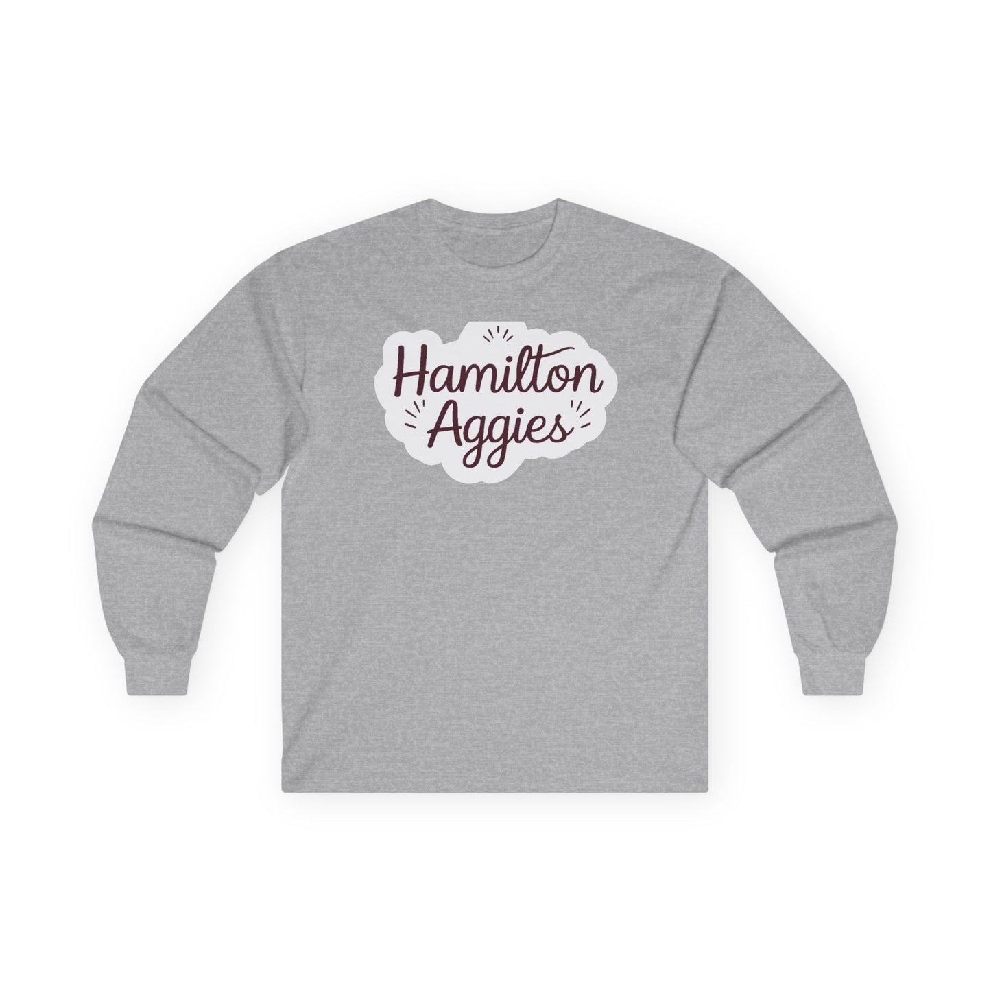Adult Long Sleeve Tee \ Hamilton Aggies \ HAG1