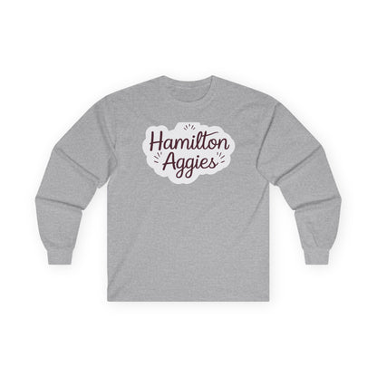 Adult Long Sleeve Tee \ Hamilton Aggies \ HAG1