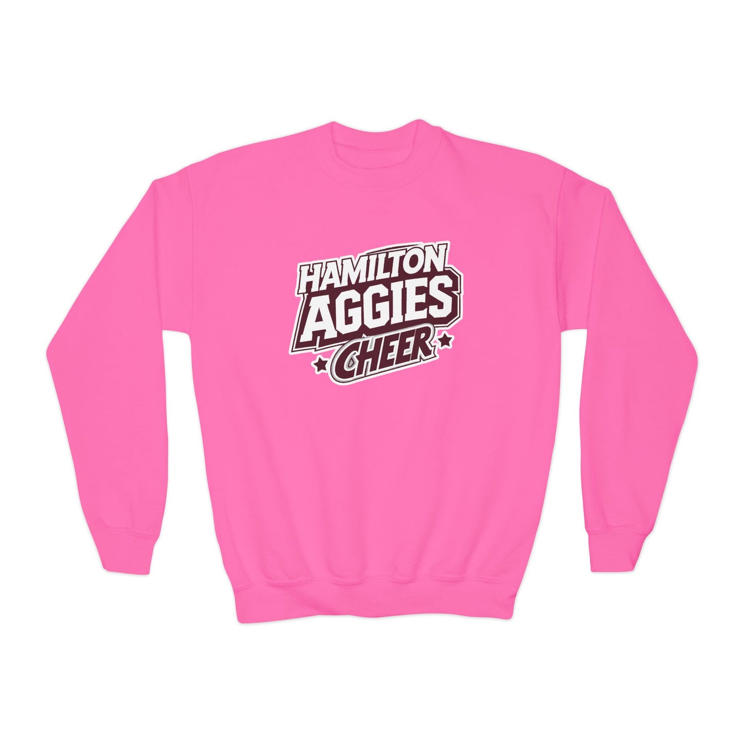 Youth Crewneck Sweatshirt \ Hamilton Aggies Cheer \ HAC1
