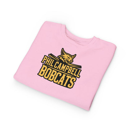 Toddler Crewneck Sweatshirt \ Phil Campbell Bobcats \ PCB2