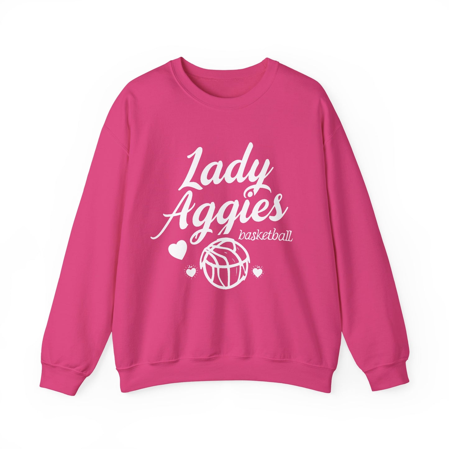 Adult Crewneck Sweatshirt \ Hamilton Aggies Basketball \ HABBG2