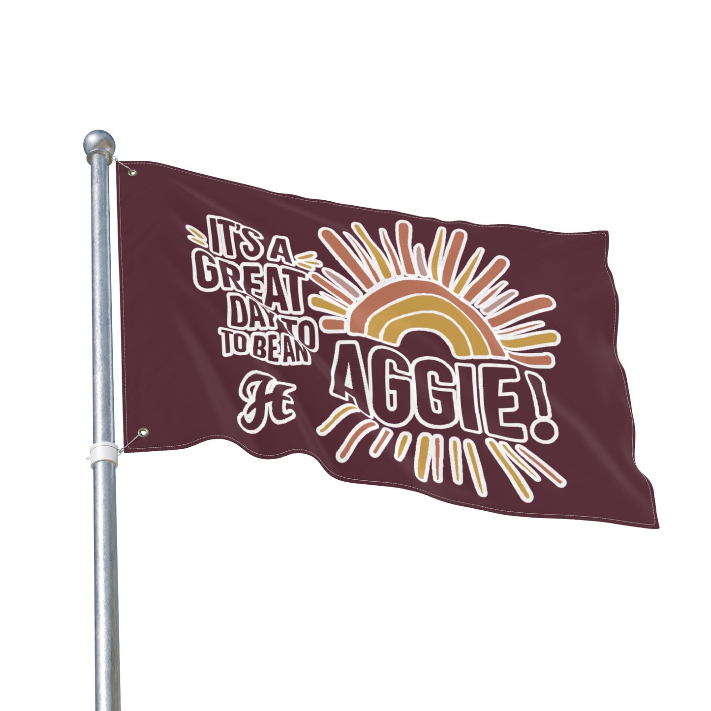 Double Sided Flag \ It's a Great Day to be an Aggie! \ GDA1