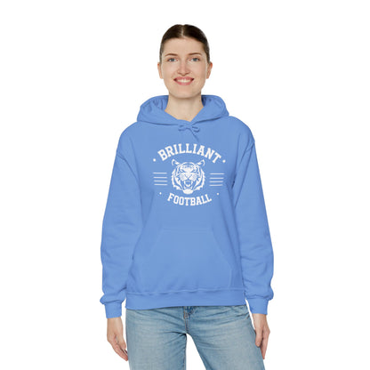 Adult Hoodie Sweatshirt \ Brilliant Tigers Football \ BTF2
