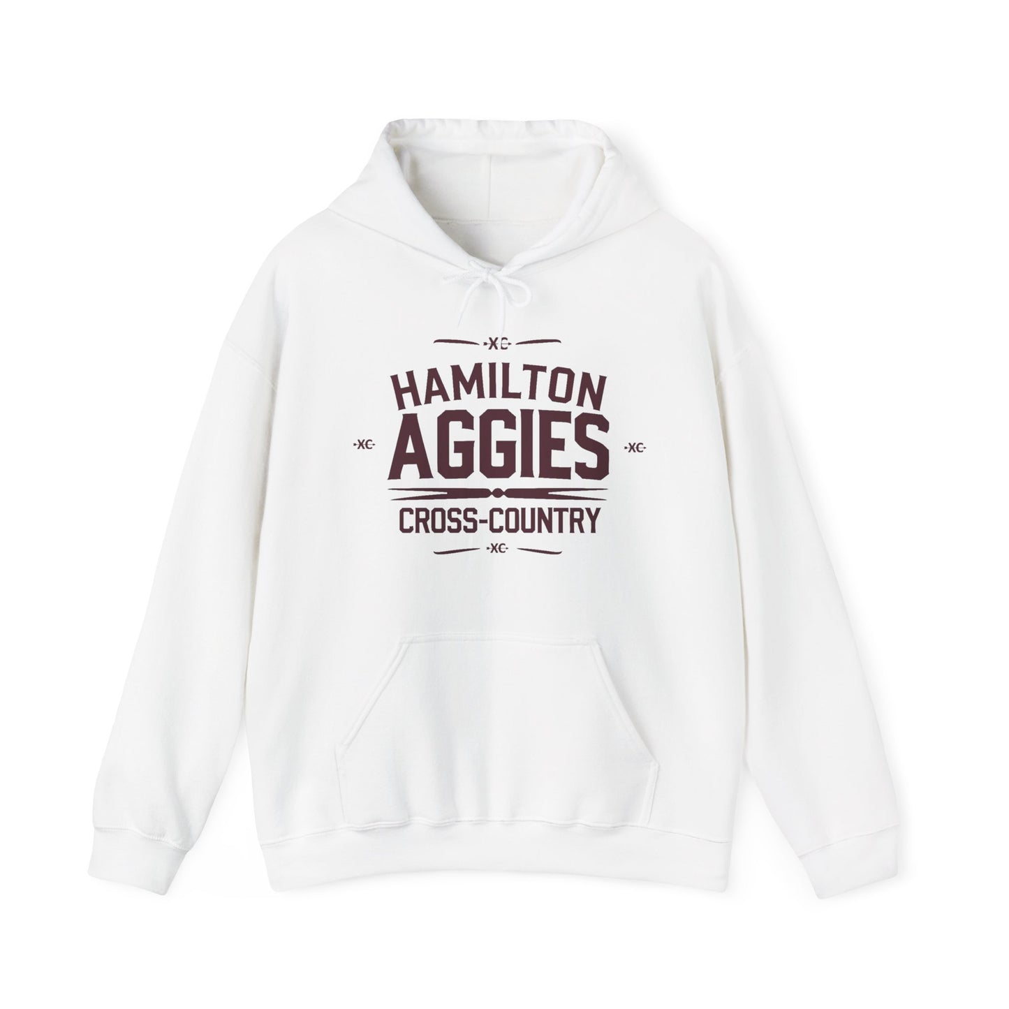 Adult Hooded Sweatshirt \ Hamilton Aggies Cross-Country \ HCC1
