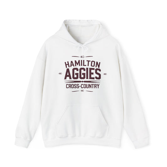 Adult Hooded Sweatshirt \ Hamilton Aggies Cross-Country \ HCC1