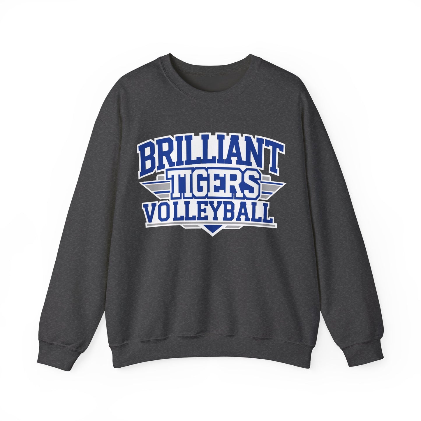 Adult Crewneck Sweatshirt \ Brilliant Tigers Volleyball \ BTV2