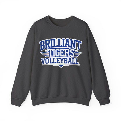 Adult Crewneck Sweatshirt \ Brilliant Tigers Volleyball \ BTV2