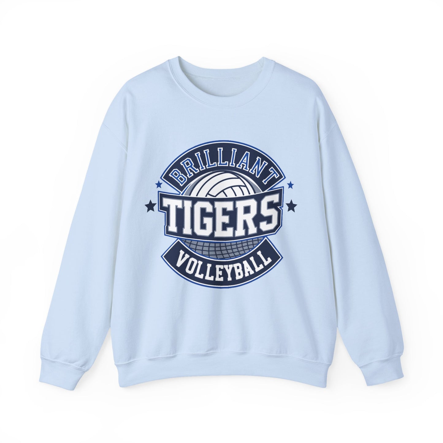 Adult Crewneck Sweatshirt \ Brilliant Tigers Volleyball \ BTV1