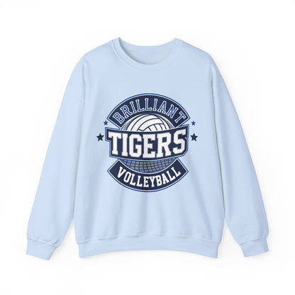 Adult Crewneck Sweatshirt \ Brilliant Tigers Volleyball \ BTV1