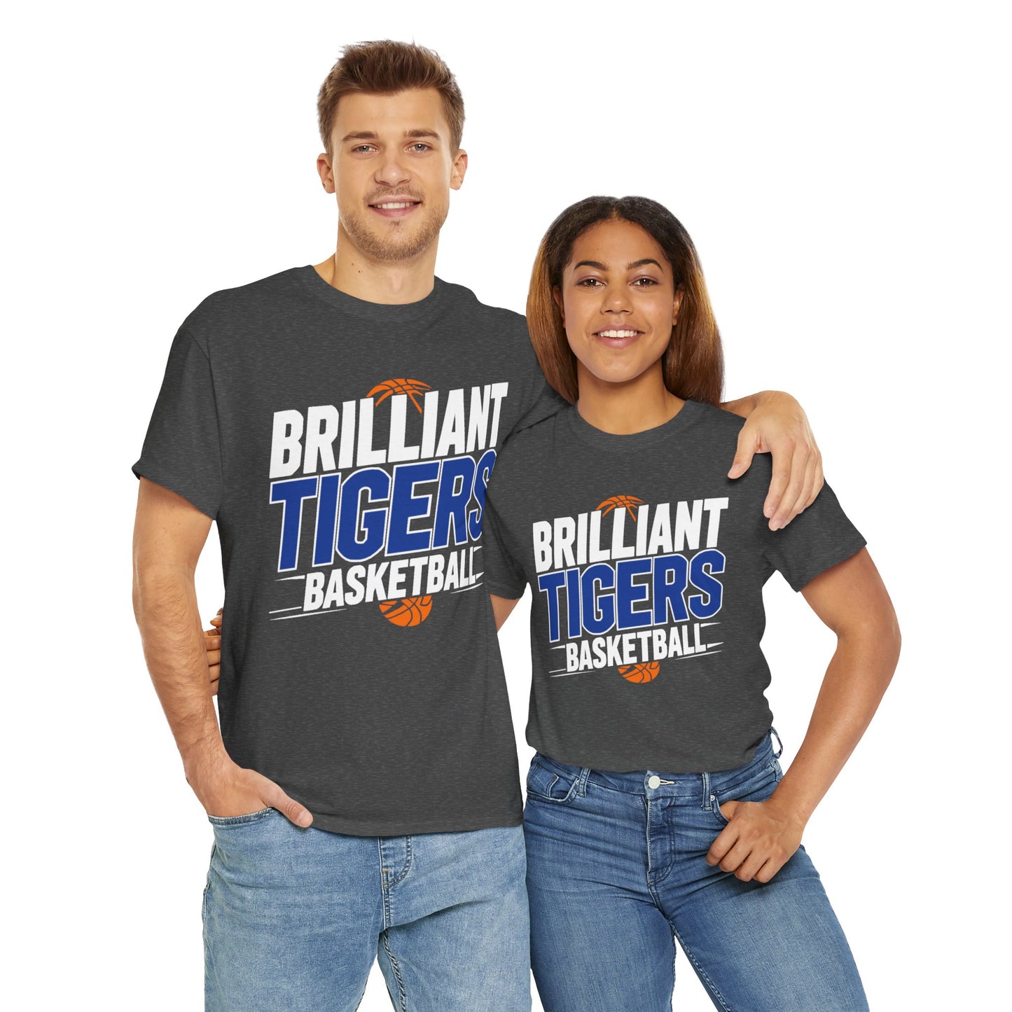 Adult Tee \ Brilliant Tigers Basketball \ BTBK1