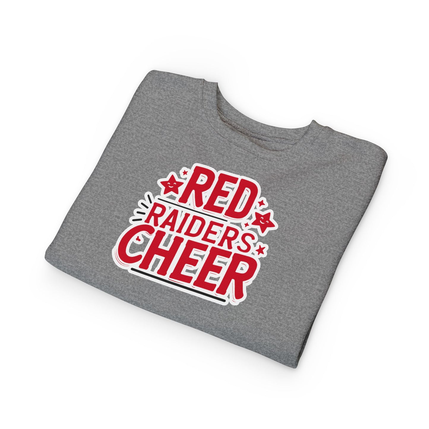 Toddler Crewneck Sweatshirt \ Marion County Red Raiders Cheer \ MCC2