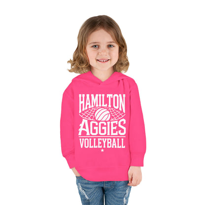 Toddler Hoodie Sweatshirt \ Hamilton Aggies Volleyball \ HAV2
