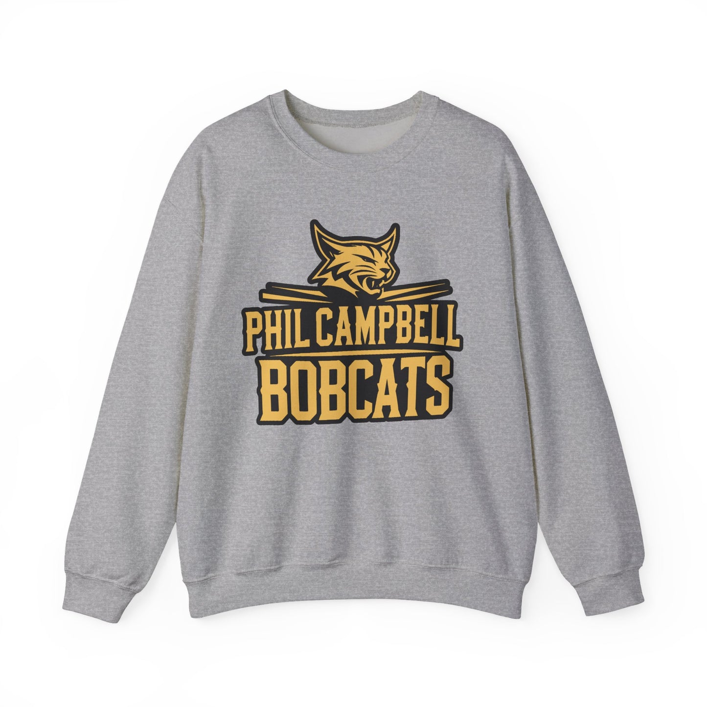 Adult Crewneck Sweatshirt \ Phil Campbell Bobcats \ PCB2