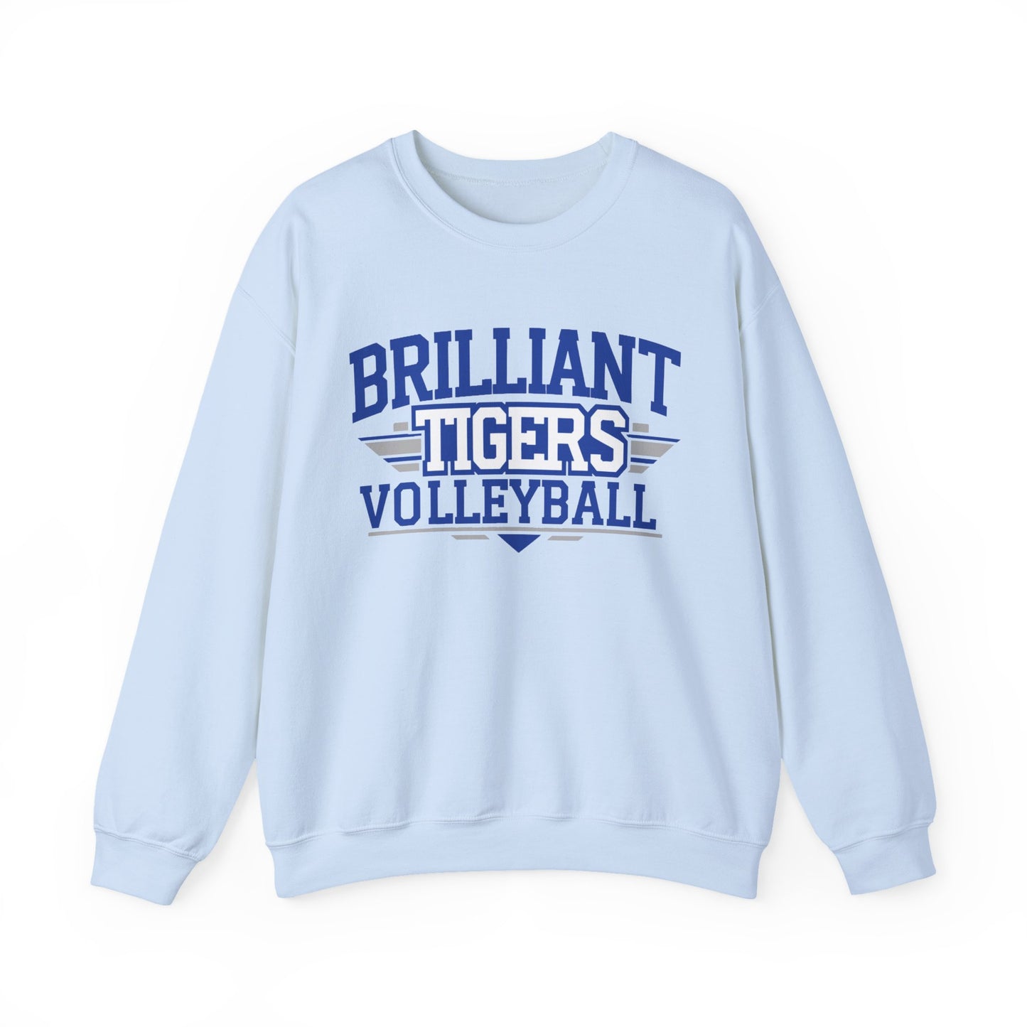 Adult Crewneck Sweatshirt \ Brilliant Tigers Volleyball \ BTV2