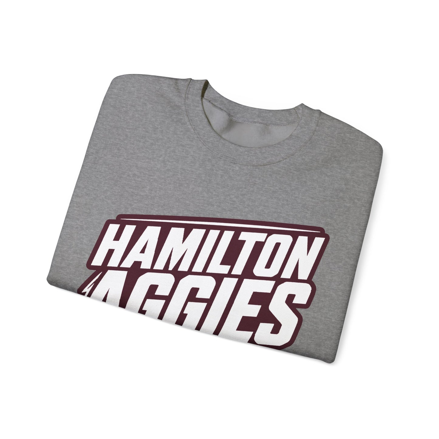Adult Crewneck Sweatshirt \ Hamilton Aggies Basketball \ HABB2