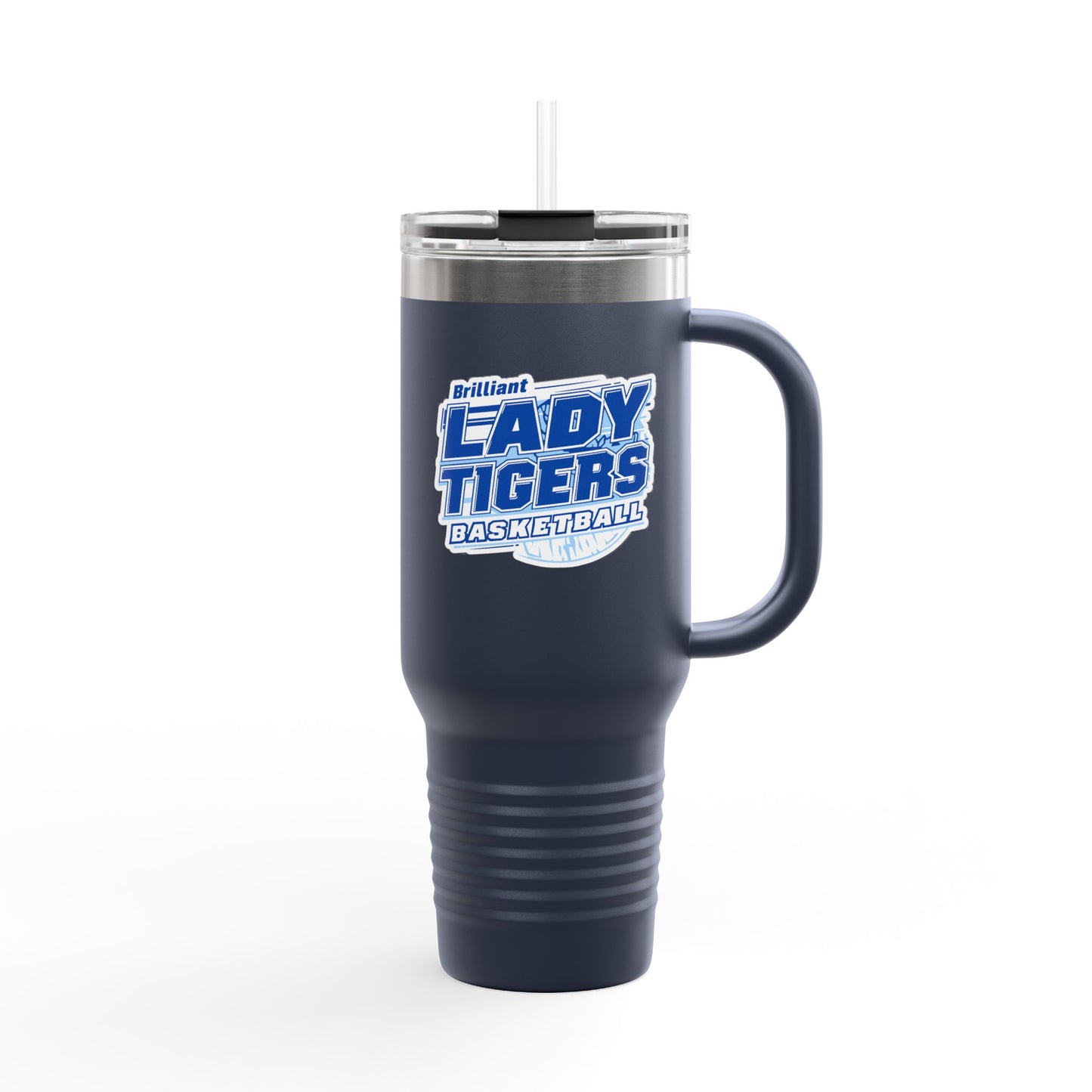 40oz Insulated Tumbler \ Brilliant Tigers Basketball \ BTBKG2