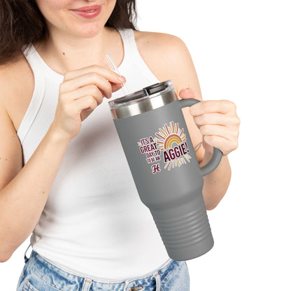 40oz Insulated Tumbler \ It's a Great Day to be an Aggie! \ GDA1