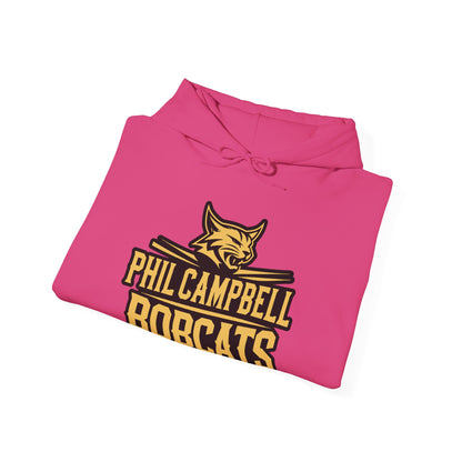 Adult Hoodie Sweatshirt \ Phil Campbell Bobcats \ PCB2
