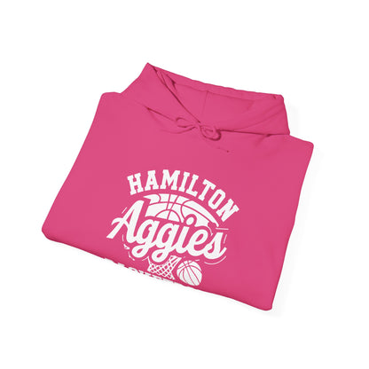 Adult Hoodie Sweatshirt \ Hamilton Aggies Basketball \ HABBG1
