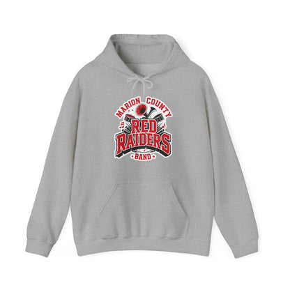 Adult Hoodie Sweatshirt \ Marion County Red Raiders Band \ MCB2