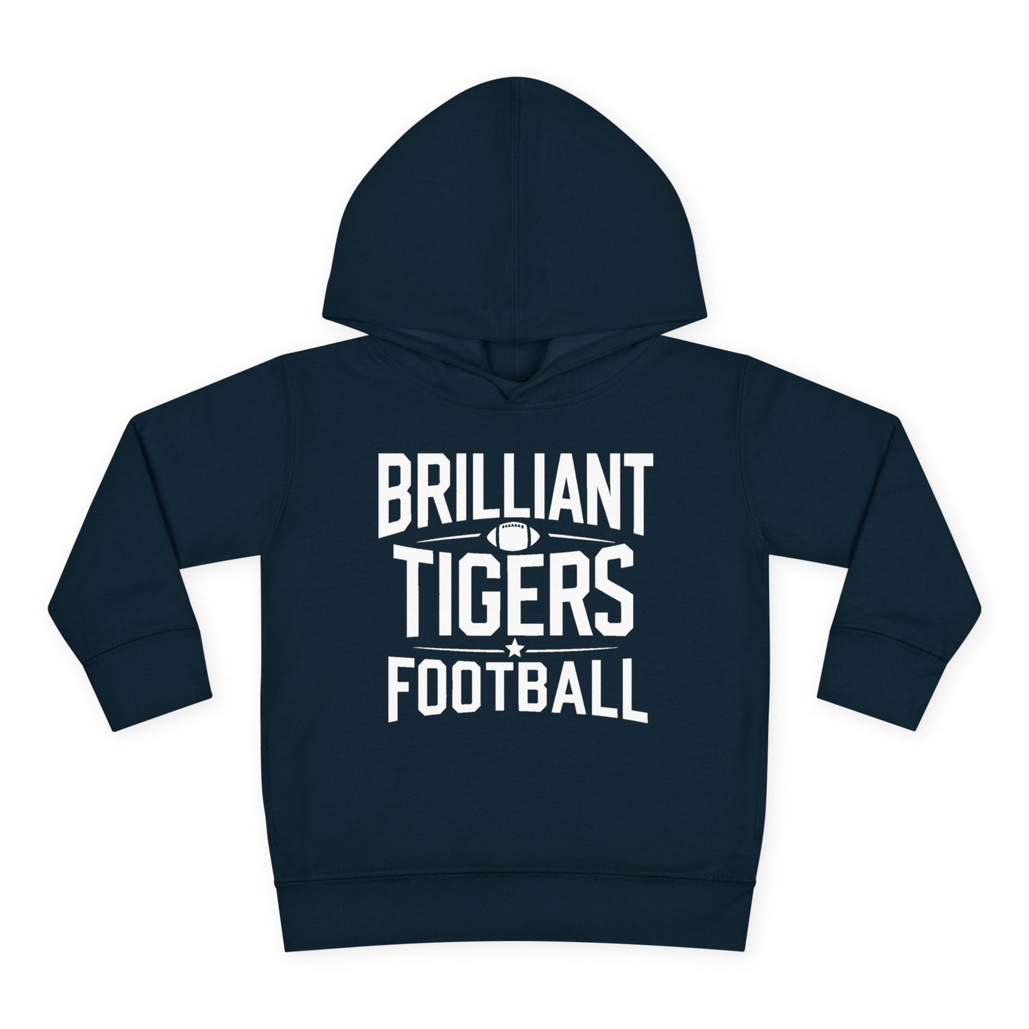 Toddler Hoodie Sweatshirt \ Brilliant Tigers Football \ BTF1