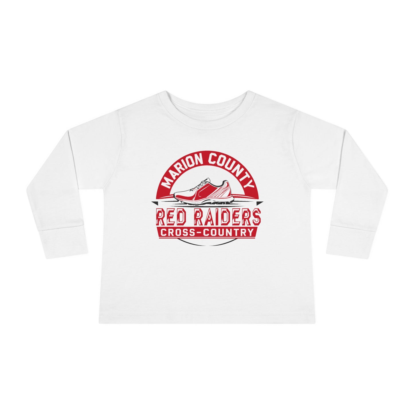 Toddler Long Sleeve Tee \ Marion County Red Raiders Cross-Country \ MCCC1