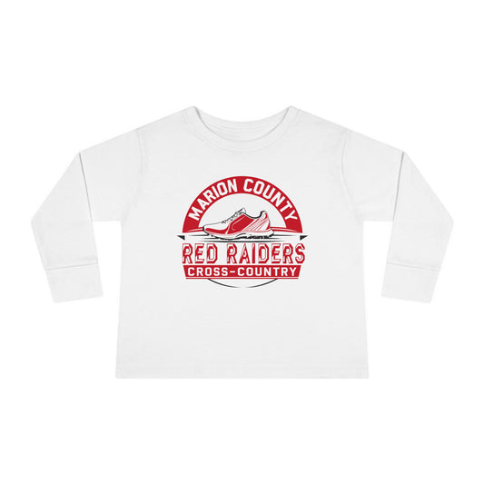 Toddler Long Sleeve Tee \ Marion County Red Raiders Cross-Country \ MCCC1