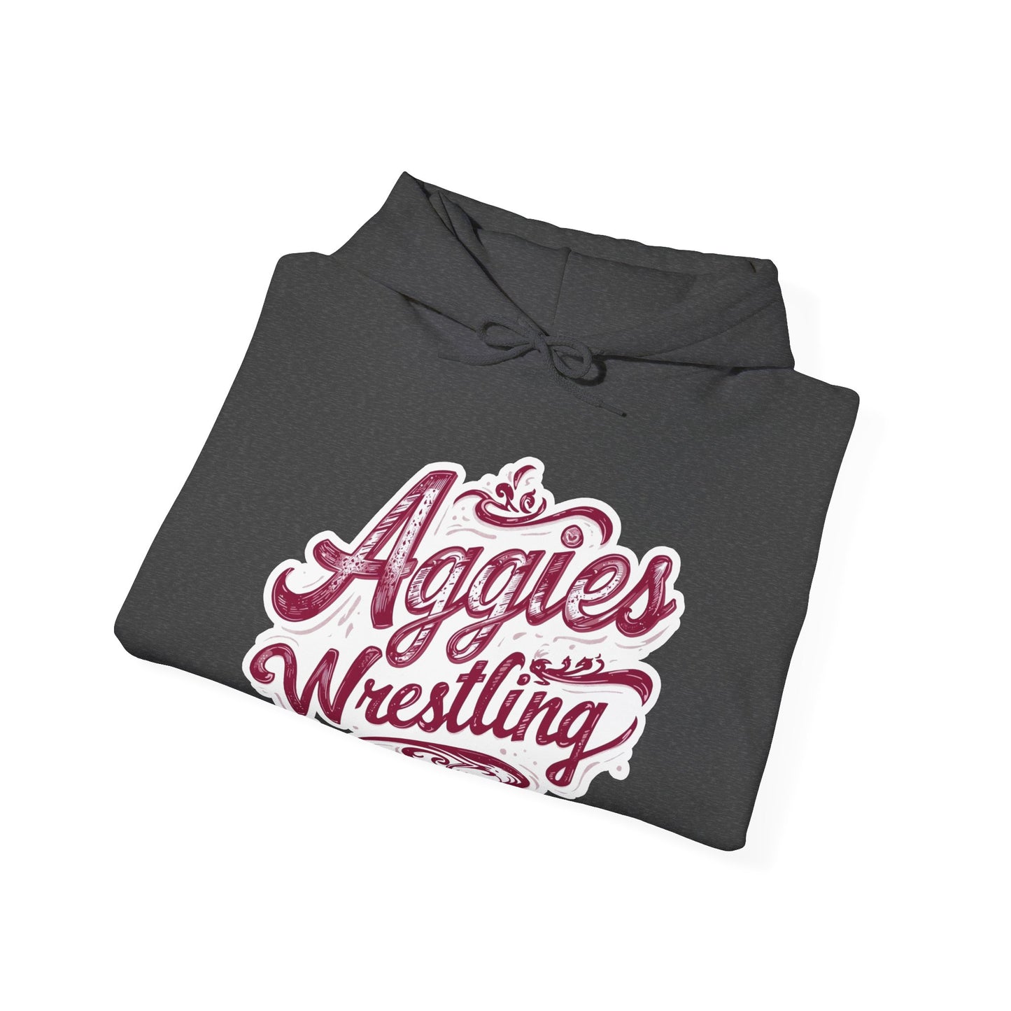 Adult Hoodie Sweatshirt \ Hamilton Aggies Wrestling \ HAWG2