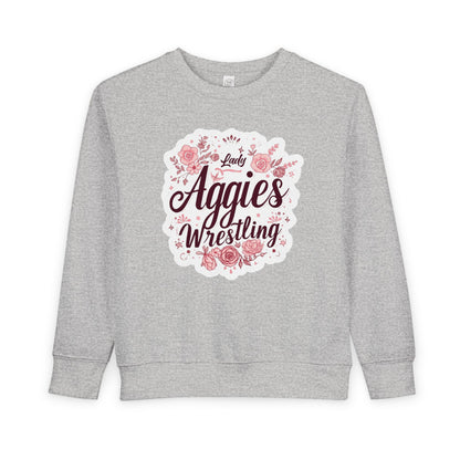 Toddler Crewneck Sweatshirt \ Hamilton Aggies Wrestling \ HAWG1
