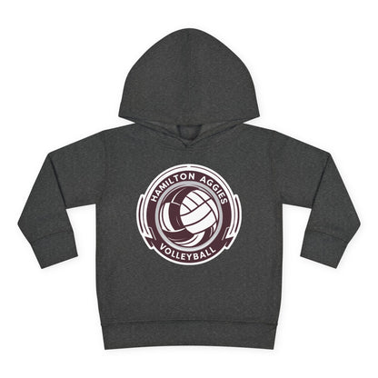 Toddler Hoodie Sweatshirt \ Hamilton Aggies Volleyball \ HAV1