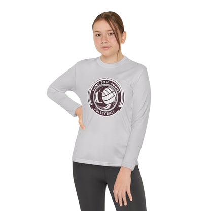 Adult Long Sleeve Tee \ Hamilton Aggies Volleyball \ HAV1
