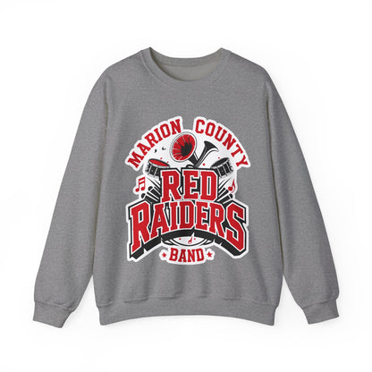 Adult Crewneck Sweatshirt \ Marion County Red Raiders Band \ MCB2