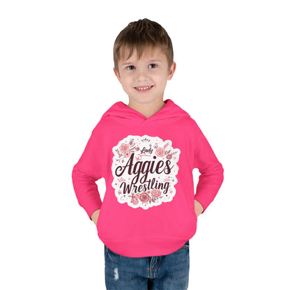Toddler Hoodie Sweatshirt \ Hamilton Aggies Wrestling \ HAWG1