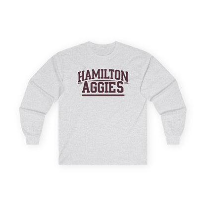 Adult Long Sleeve Tee \ Hamilton Aggies \ HA2