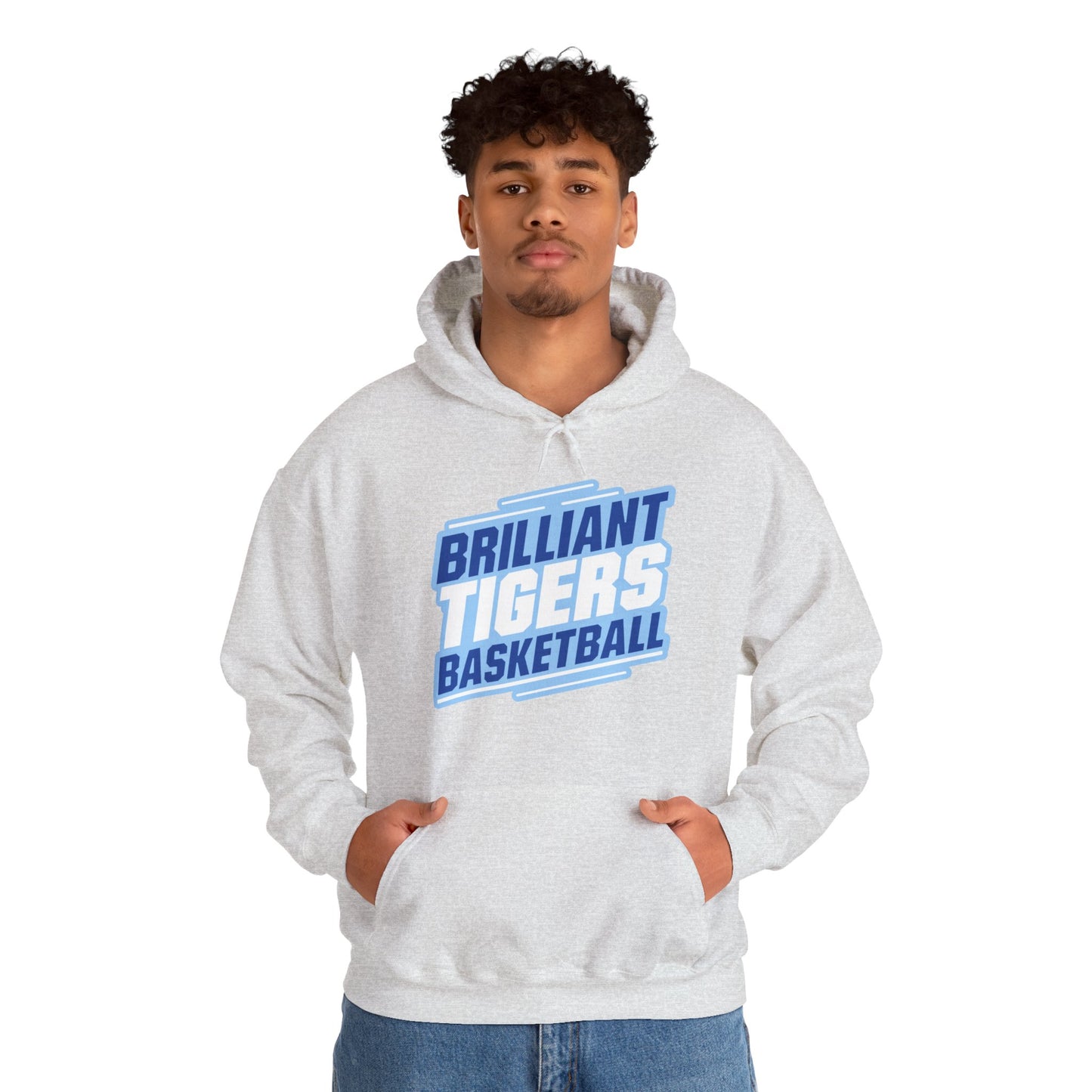 Adult Hoodie Sweatshirt \ Brilliant Tigers Basketball \ BTBK2