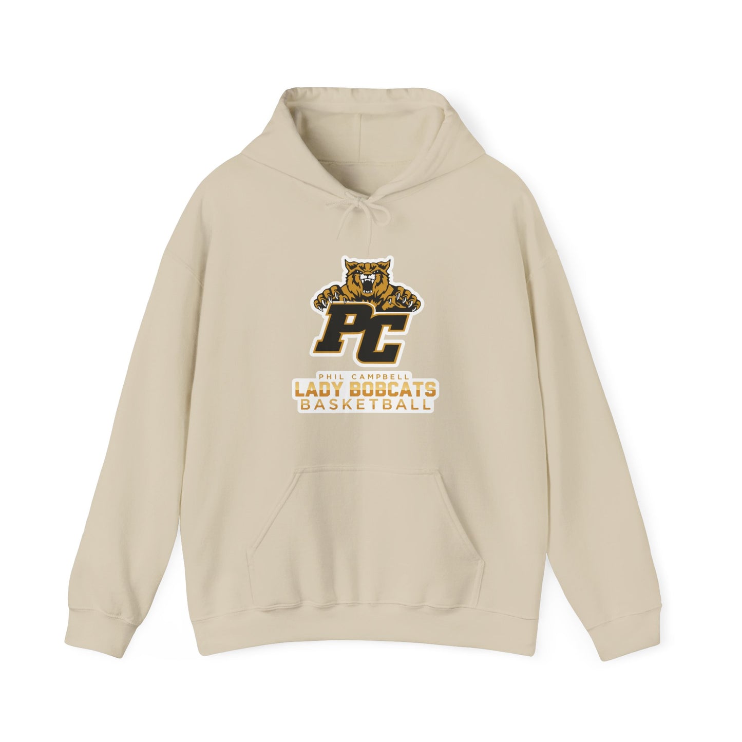 Adult Hoodie Sweatshirt \ Phil Campbell Bobcats Basketball \ PCBBKG1