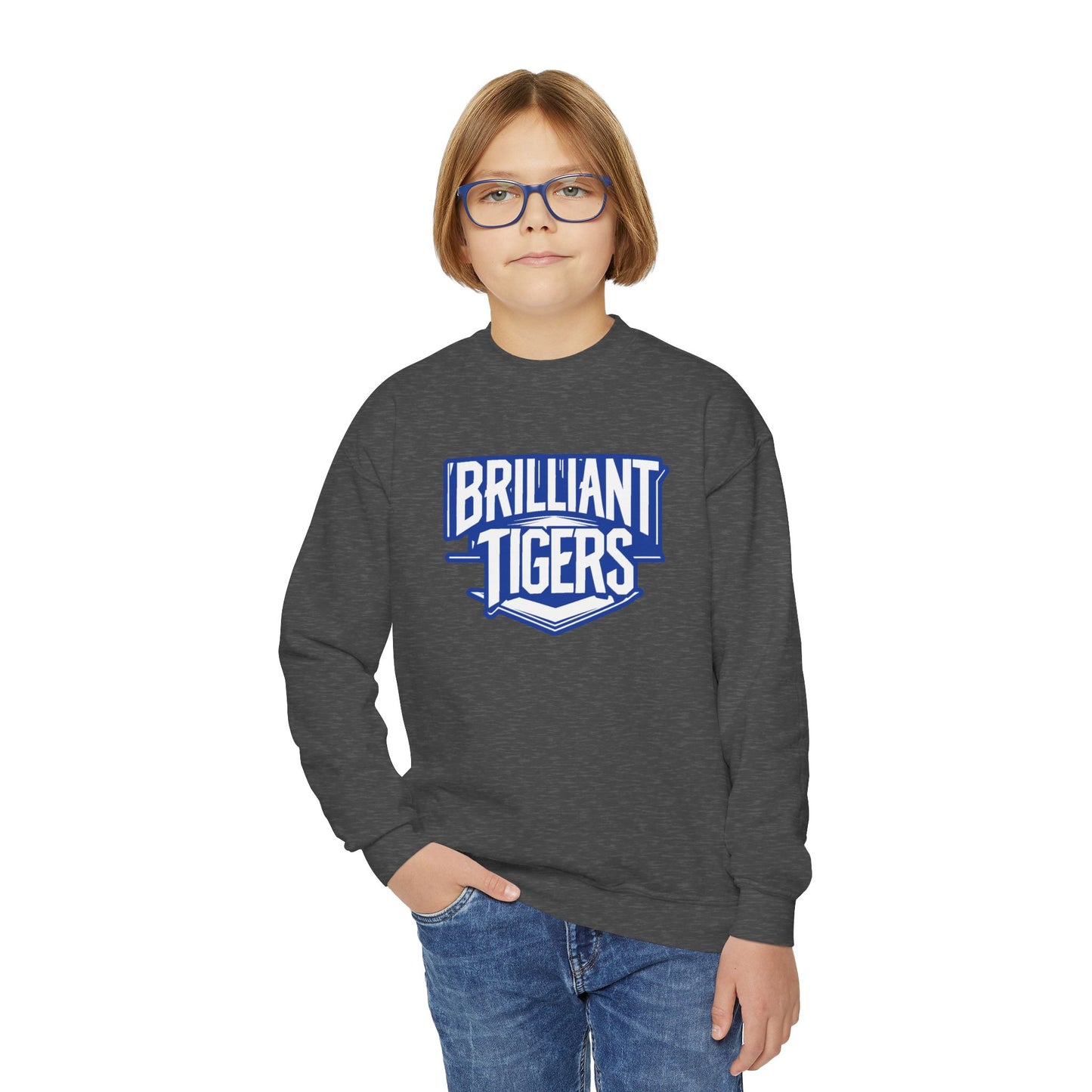 Youth Crewneck Sweatshirt \ Brilliant Tigers \ BT2